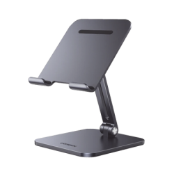 Soporte de Aluminio para IPad & Tablet | Plegable |Angulo Ajustable de 180° y 270° | Base Antideslizante | Protección  de Sil...