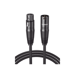 Cable para Micrófono XLR Tipo Canon Macho a Hembra / 10 Metros / Plug & Play / Antiinterferencias / Triple Blindaje / Alta Ca...