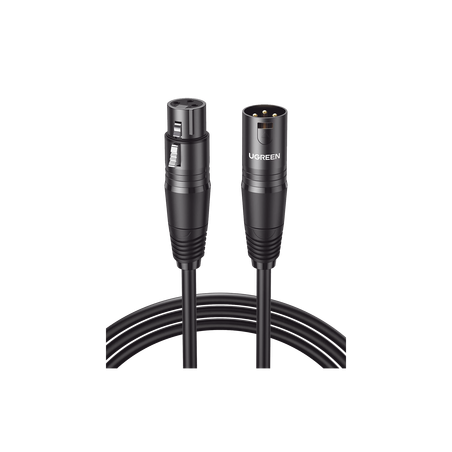 Cable para Micrófono XLR Tipo Canon Macho a Hembra / 10 Metros / Plug & Play / Antiinterferencias / Triple Blindaje / Alta Ca...