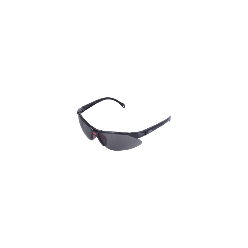 Lentes de seguridad modelo "Orión" negro, armazón de plástico.