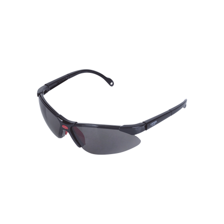 Lentes de seguridad modelo "Orión" negro, armazón de plástico.
