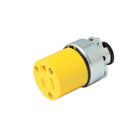 Contacto Blindado Aterrizado / 15 A 125 V / 50/60 Hz / ABS/ Metal / Color Amarillo.