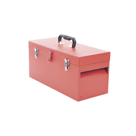 Caja de herramientas metálica con soble cerradura de 51 x 21.5 x 24cm.