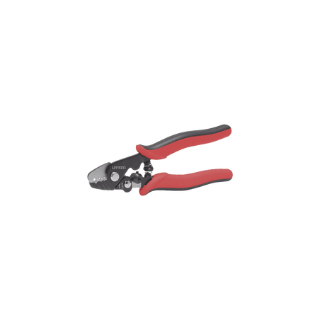 Pinza pelacables para fibra óptica con tres guías de pelado de cable : 2mm, 900µm y 250µm.