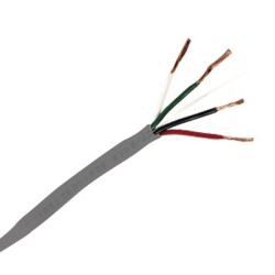 Bobina de 305 Metros (1000 Pies) / Cable de Cobre / 4 X 18 AWG / Tipo Alarmas UL / Para Interior / Color Gris / Para Aplicaci...