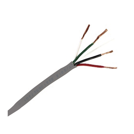 Bobina de 305 Metros (1000 Pies) / Cable de Cobre / 4 X 18 AWG / Tipo Alarmas UL / Para Interior / Color Gris / Para Aplicaci...