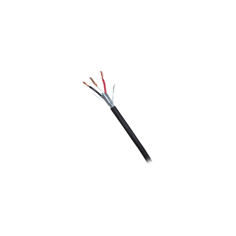 Caja de 305 Metros (1000 Pies) de Cable Blindado de 3 x 18 AWG Blindado Negro