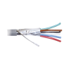 Bobina de 305 Metros (1000 Pies) de Cable 8 Conductores, 22 AWG, Tipo CMR, de Color Gris para Aplicaciones en Alarmas de Intr...
