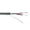 Cable Calibre 22 / 2 Conductores / Blindado / 305 Metros (1000 Pies) / Riser / UL / Color Gris / Hecho en México