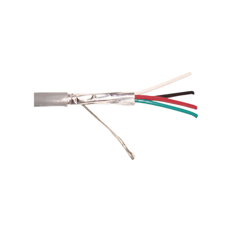 Cable 4 x 16 AWG / Blindado / 305 Metros (1000 Pies) / Riser / UL / Color Gris / Hecho En México