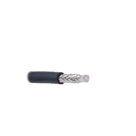 Cable Coaxial RG Broadcast RG58USYS, 20 AWG, Blindaje de Malla Trenzada de Cobre EstaÑado (CuSn) 96%, Aislante de Polietileno...