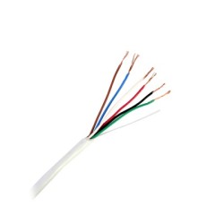 Bobina de 305 Metros (1000 Pies) / 6 x 22 AWG / Cable de Cobre / Tipo CMR / Para Interior / Para Aplicaciones de Control de A...
