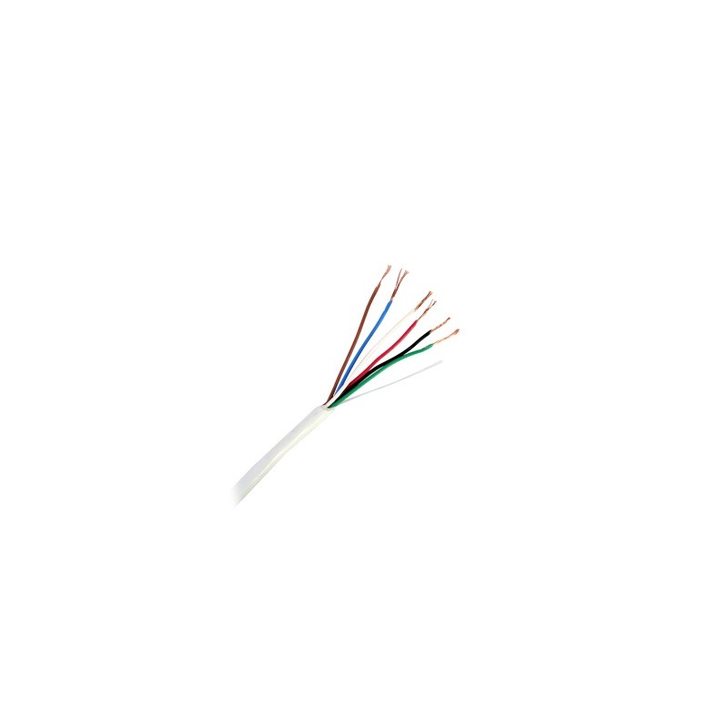 Bobina de 305 Metros (1000 Pies) / 6 x 22 AWG / Cable de Cobre / Tipo CMR / Para Interior / Para Aplicaciones de Control de A...
