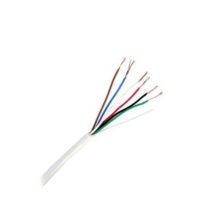 Bobina de 305 Metros (1000 Pies) / 6 x 22 AWG / Cable de Cobre / Tipo CMR / Para Interior / Para Aplicaciones de Control de A...