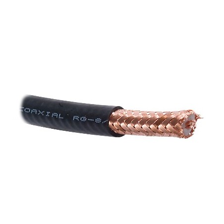( Venta x Metro ) Cable con Blindaje de Malla Trenzada de Cobre 97%, Aislamiento de Polietileno Espumado.