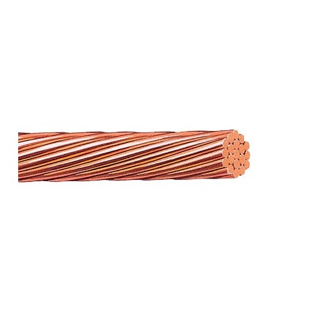Cable Eléctrico de Cobre Desnudo Calibre 2/0 AWG 19 Hilos (100 metros).