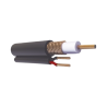 ( Venta x Metro ) Cable Coaxial RG59 Siamés, Malla de Cobre y Aluminio, Hecho en México, Optimizado para HD+ 2 Hilos Calibre 20