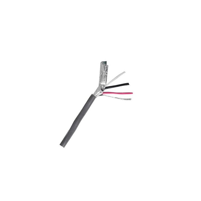 Cable Multiconductor CMR Shielded 3C/18 AWG / Blindaje Cinta Maylar Aluminizada + Dren / Cubierta PVC Riser Antiflama / 300V ...